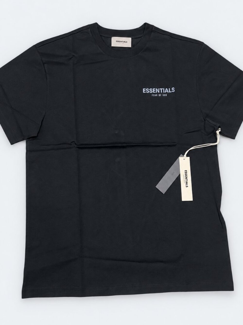 Essentials Black Short Sleeve Logo Tee